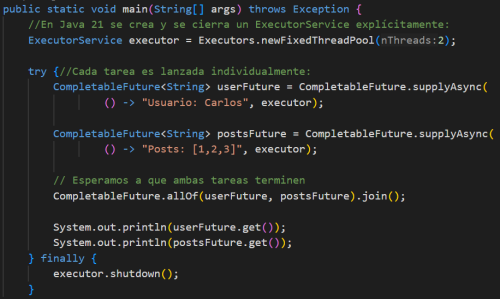 Java 21 de manera más manual