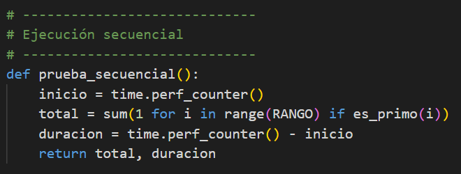 Ejecución secuencial Python