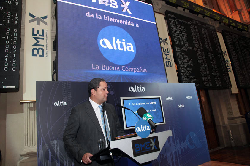 Constantino en la salida a bolsa de ALTIA